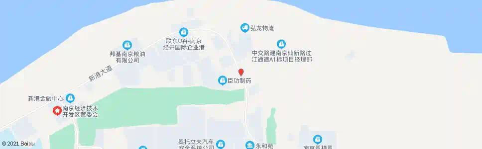 南京新港大道安平路_公交站地图_南京公交_妙搜公交查询2024