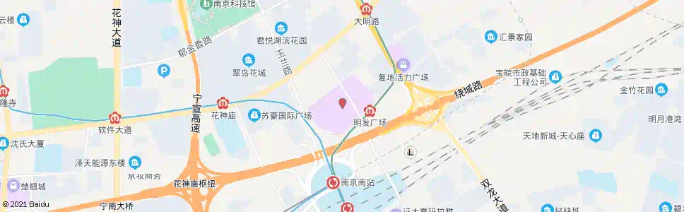 南京明发商业广场_公交站地图_南京公交_妙搜公交查询2024