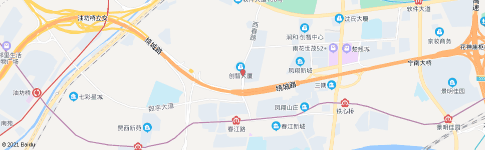 南京西春路南_公交站地图_南京公交_妙搜公交查询2024