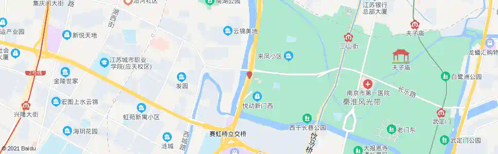 南京凤台路集庆门_公交站地图_南京公交_妙搜公交查询2024