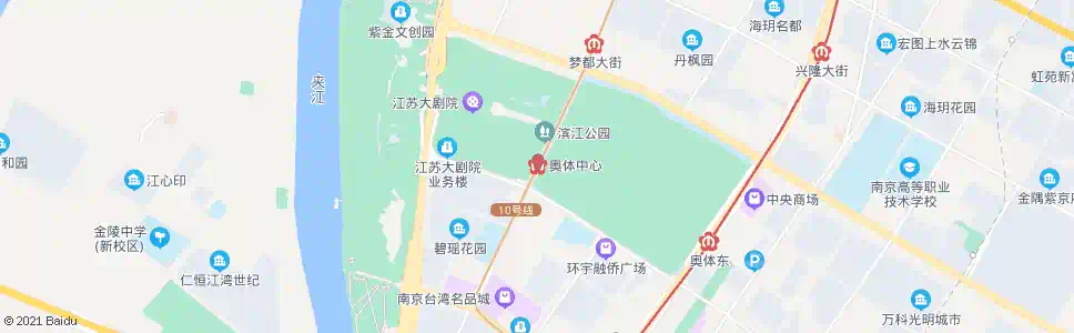 南京奥体中心站_公交站地图_南京公交_妙搜公交查询2024