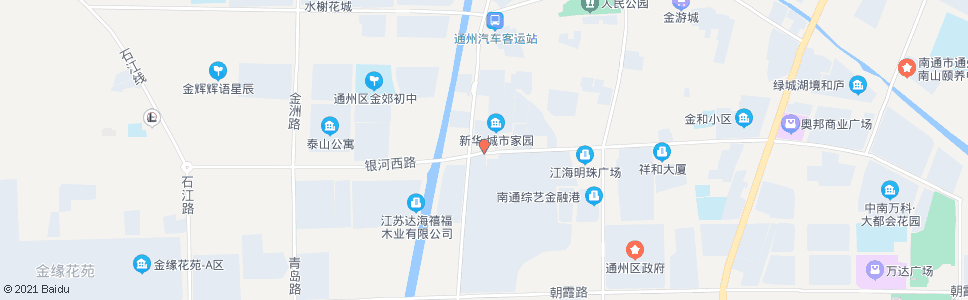 南通银河桥_公交站地图_南通公交_妙搜公交查询2024