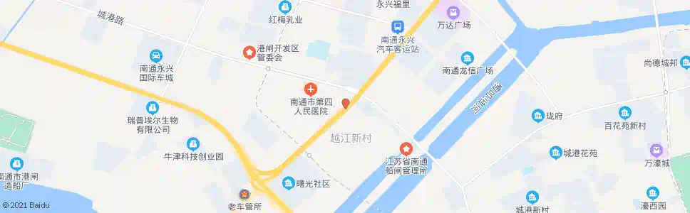 南通越江新村_公交站地图_南通公交_妙搜公交查询2024