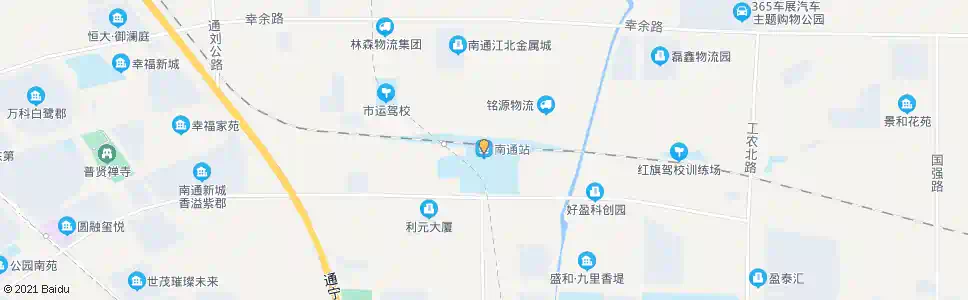 南通火车站_公交站地图_南通公交_妙搜公交查询2024