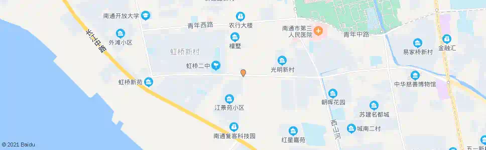 南通虹桥路姚港路西_公交站地图_南通公交_妙搜公交查询2024