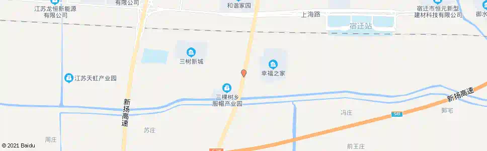 宿迁三树菜市_公交站地图_宿迁公交_妙搜公交查询2024