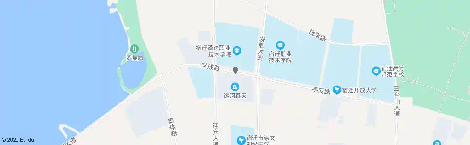 宿迁泽达学院_公交站地图_宿迁公交_妙搜公交查询2024