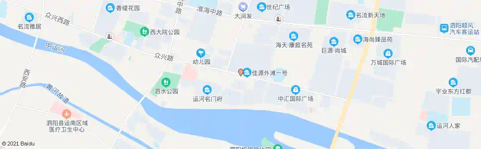 宿迁巴黎都市_公交站地图_宿迁公交_妙搜公交查询2024