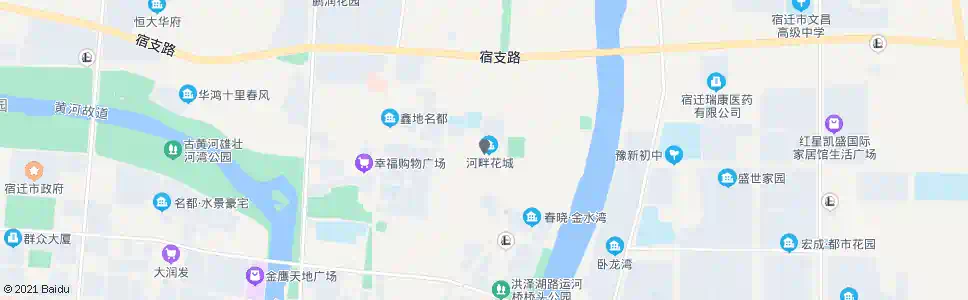 宿迁河畔花城_公交站地图_宿迁公交_妙搜公交查询2024