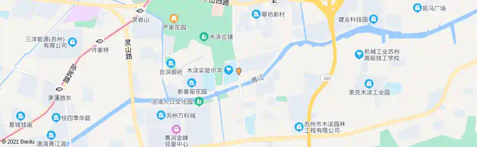 苏州木渎实验中学_公交站地图_苏州公交_妙搜公交查询2024