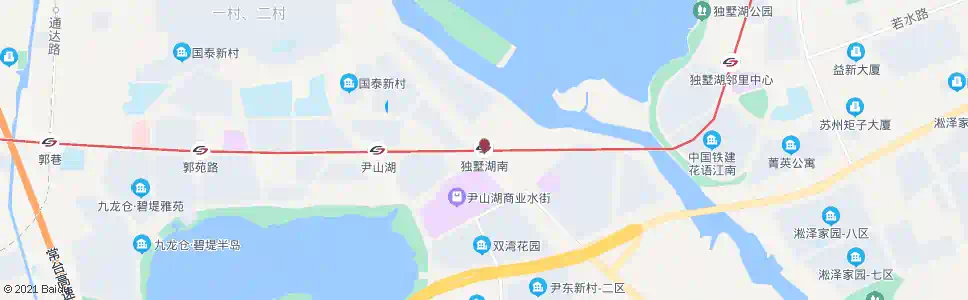 苏州独墅湖南站_公交站地图_苏州公交_妙搜公交查询2024