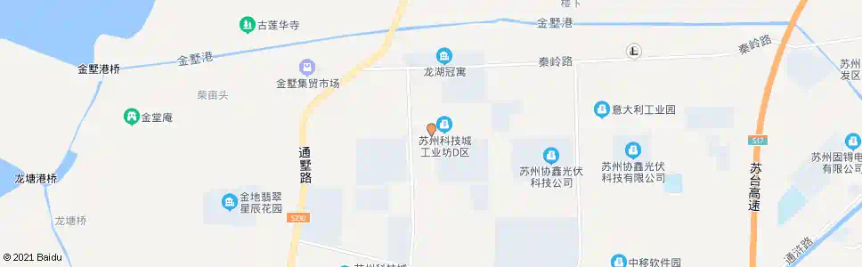 苏州五台山路金沙江路东_公交站地图_苏州公交_妙搜公交查询2024