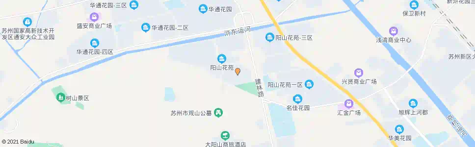 苏州阳山花苑四区_公交站地图_苏州公交_妙搜公交查询2024