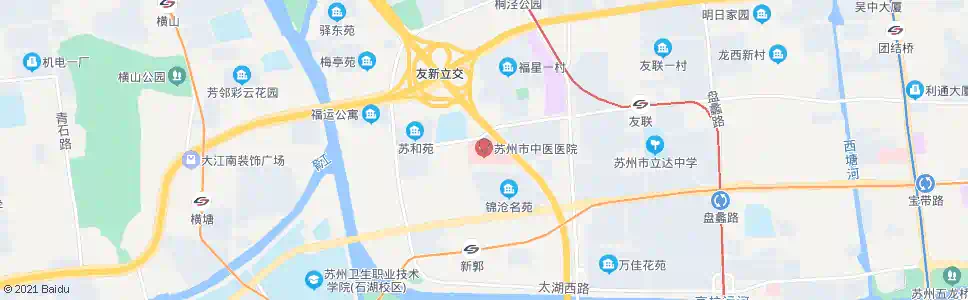 苏州中医院_公交站地图_苏州公交_妙搜公交查询2024