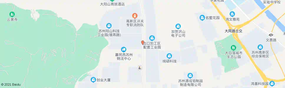 苏州阳山科技园_公交站地图_苏州公交_妙搜公交查询2024