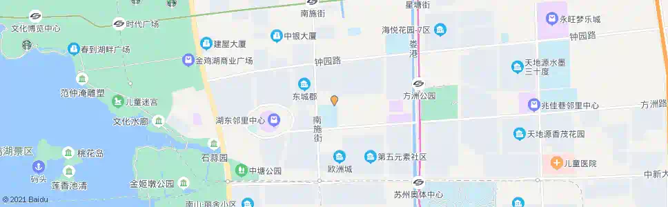 苏州园区二实小北_公交站地图_苏州公交_妙搜公交查询2024