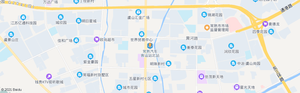 苏州常熟客运北站(海虞南路)_公交站地图_苏州公交_妙搜公交查询2024