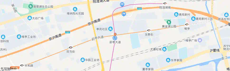 苏州亭苑街_公交站地图_苏州公交_妙搜公交查询2024