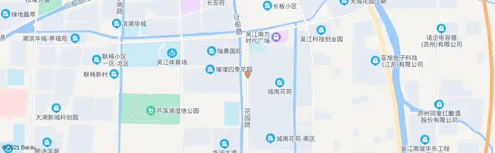 苏州花园路庞杨路南_公交站地图_苏州公交_妙搜公交查询2024