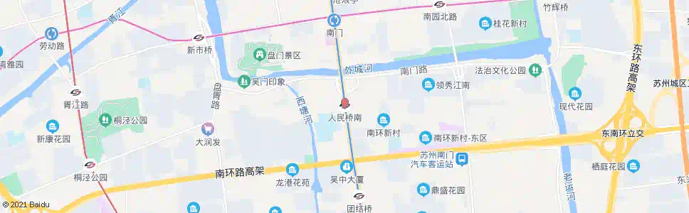 苏州人民桥南站_公交站地图_苏州公交_妙搜公交查询2024