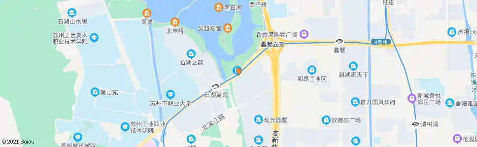 苏州莫舍桥东_公交站地图_苏州公交_妙搜公交查询2024