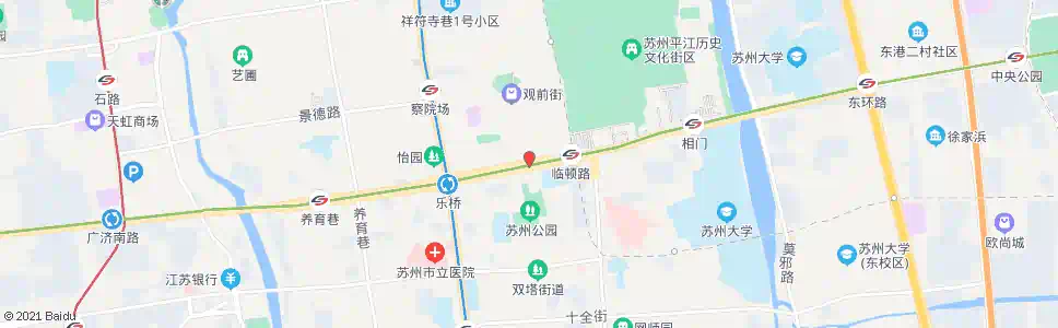 苏州市一中_公交站地图_苏州公交_妙搜公交查询2024