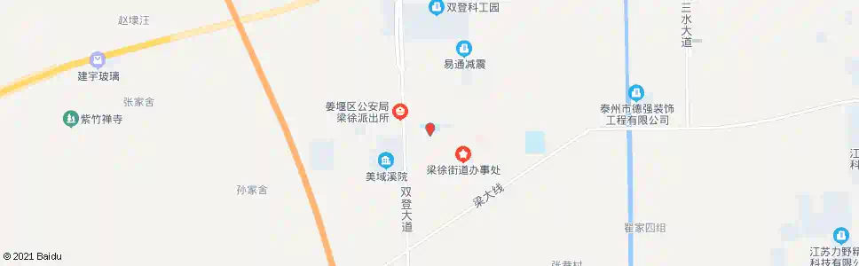 泰州梁徐中学_公交站地图_泰州公交_妙搜公交查询2024