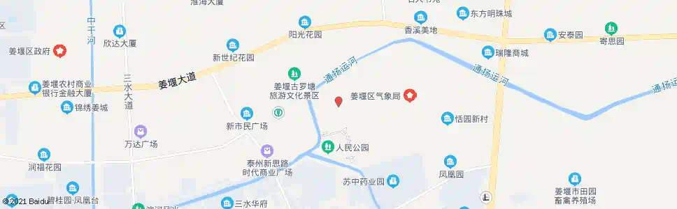 泰州市二院_公交站地图_泰州公交_妙搜公交查询2024