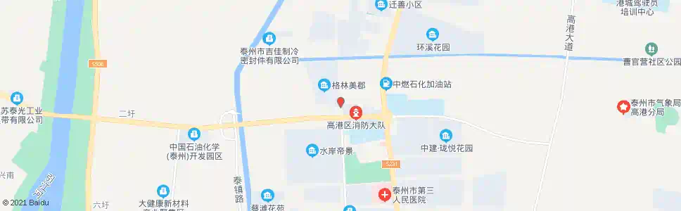 泰州刁铺人武部_公交站地图_泰州公交_妙搜公交查询2024