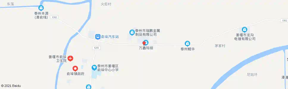 泰州万鑫厂_公交站地图_泰州公交_妙搜公交查询2024