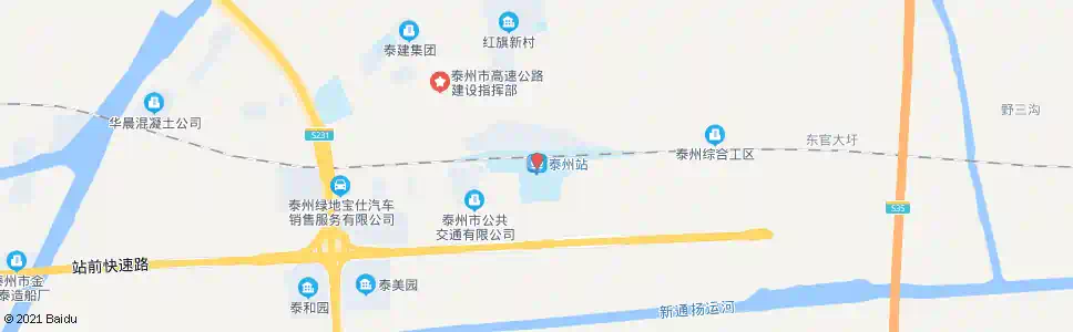 泰州京泰路_公交站地图_泰州公交_妙搜公交查询2024