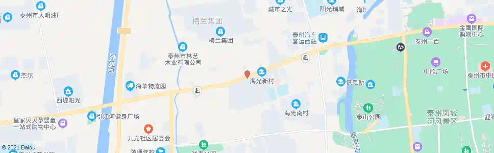 泰州泰州交警一大队_公交站地图_泰州公交_妙搜公交查询2024