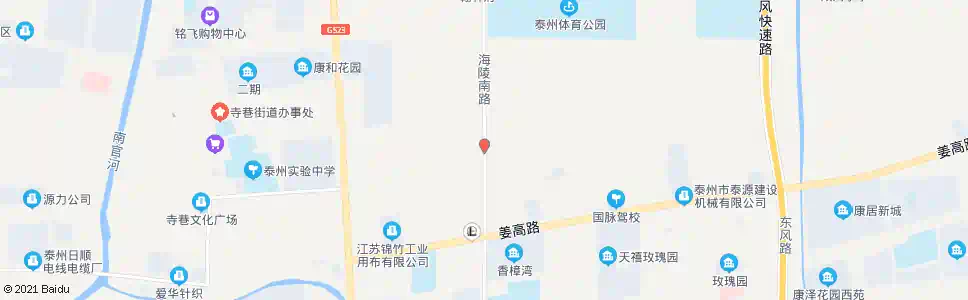 泰州杨庄南_公交站地图_泰州公交_妙搜公交查询2024