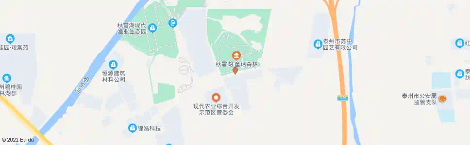 泰州花博园_公交站地图_泰州公交_妙搜公交查询2024