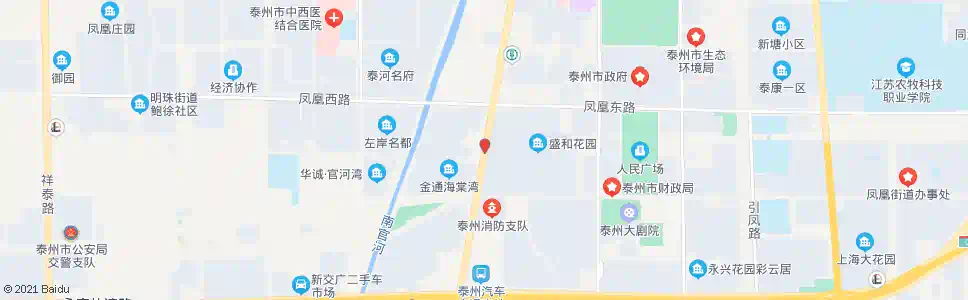 泰州盛和花园西门_公交站地图_泰州公交_妙搜公交查询2024