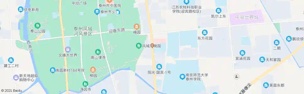 泰州市二附中_公交站地图_泰州公交_妙搜公交查询2024