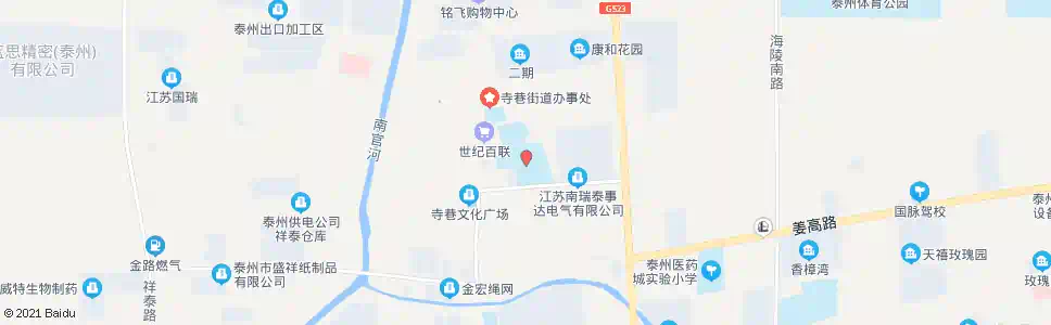 泰州实验学校_公交站地图_泰州公交_妙搜公交查询2024