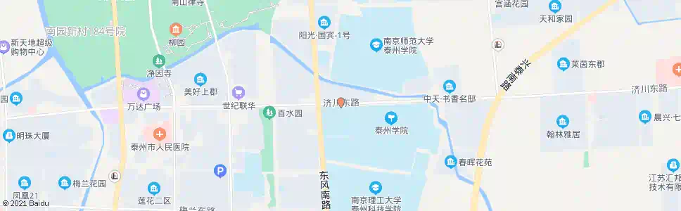 泰州体育馆北门_公交站地图_泰州公交_妙搜公交查询2024