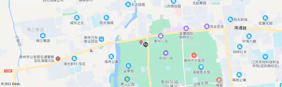 泰州新西仓路_公交站地图_泰州公交_妙搜公交查询2024