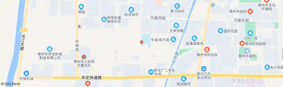 泰州明珠街道办事处_公交站地图_泰州公交_妙搜公交查询2024