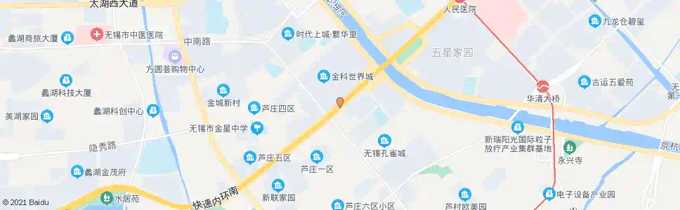 无锡南湖大道(金城路)_公交站地图_无锡公交_妙搜公交查询2024