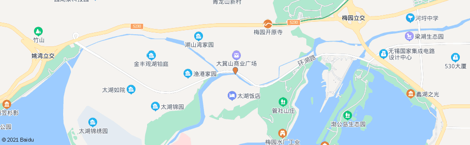 无锡渔港路(独月路)_公交站地图_无锡公交_妙搜公交查询2024
