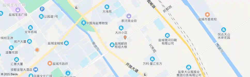 盐城新都路兴业路口_公交站地图_盐城公交_妙搜公交查询2024