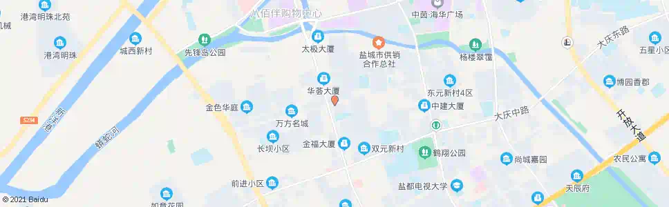 盐城万方花园_公交站地图_盐城公交_妙搜公交查询2024