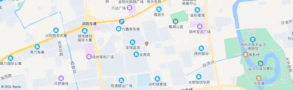 扬州邗江中路开发西路_公交站地图_扬州公交_妙搜公交查询2024