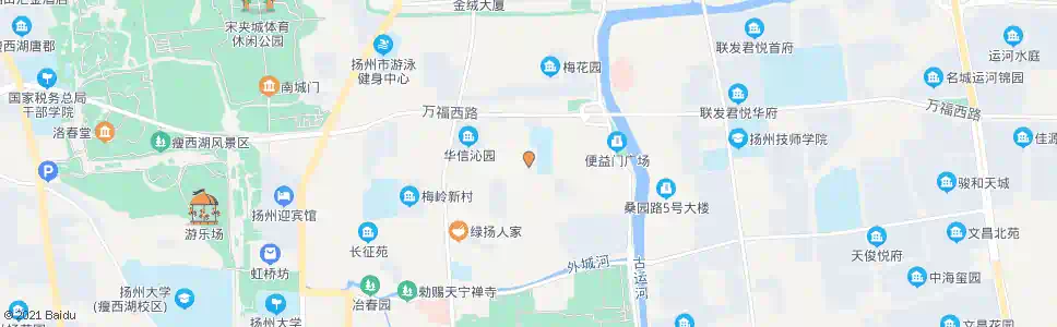 扬州梅岭东苑_公交站地图_扬州公交_妙搜公交查询2024