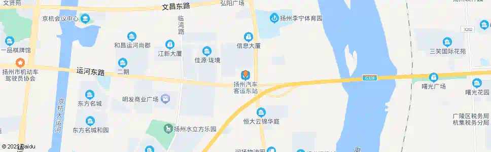 扬州汽车东站(运河东路)_公交站地图_扬州公交_妙搜公交查询2024