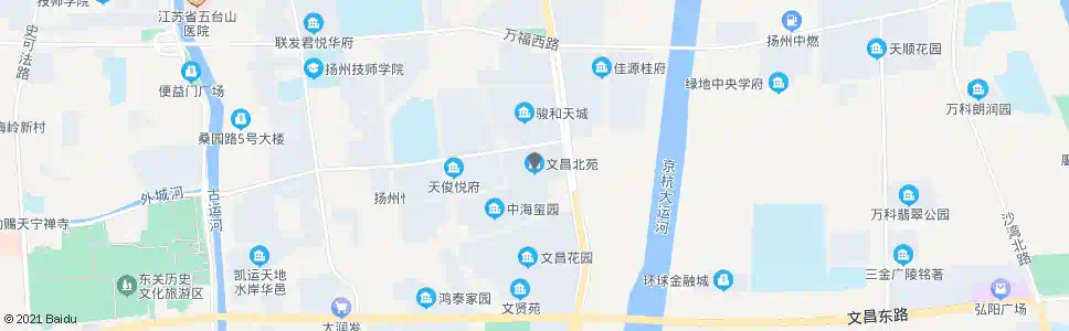 扬州文昌北苑_公交站地图_扬州公交_妙搜公交查询2024