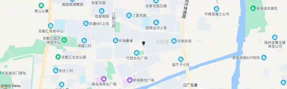 扬州月明苑西门_公交站地图_扬州公交_妙搜公交查询2024