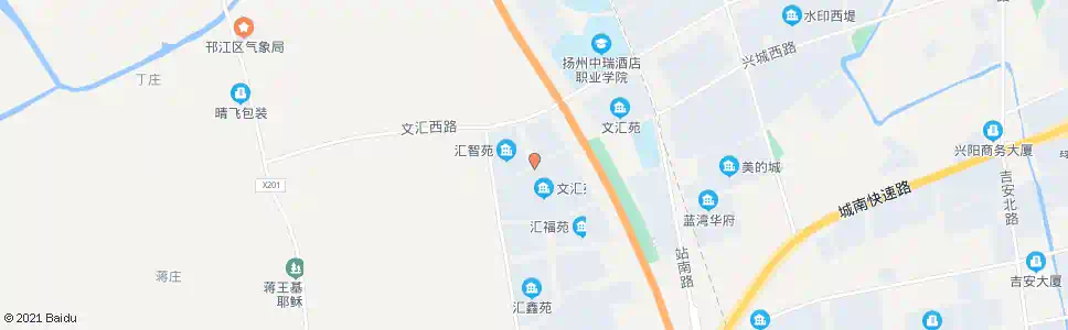 扬州文汇苑C区_公交站地图_扬州公交_妙搜公交查询2024